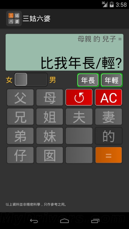 拜年神器：三姑六婆亲戚计算器来了