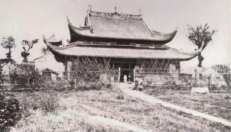 19世纪的静安古刹。